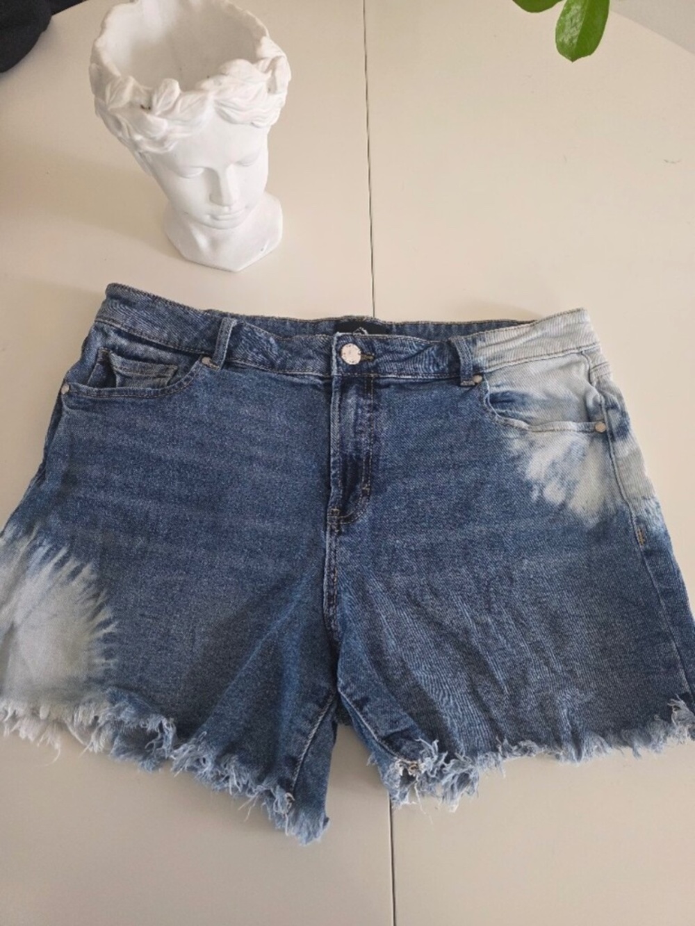 Blue Tie-Dye Women’s Jean Shorts